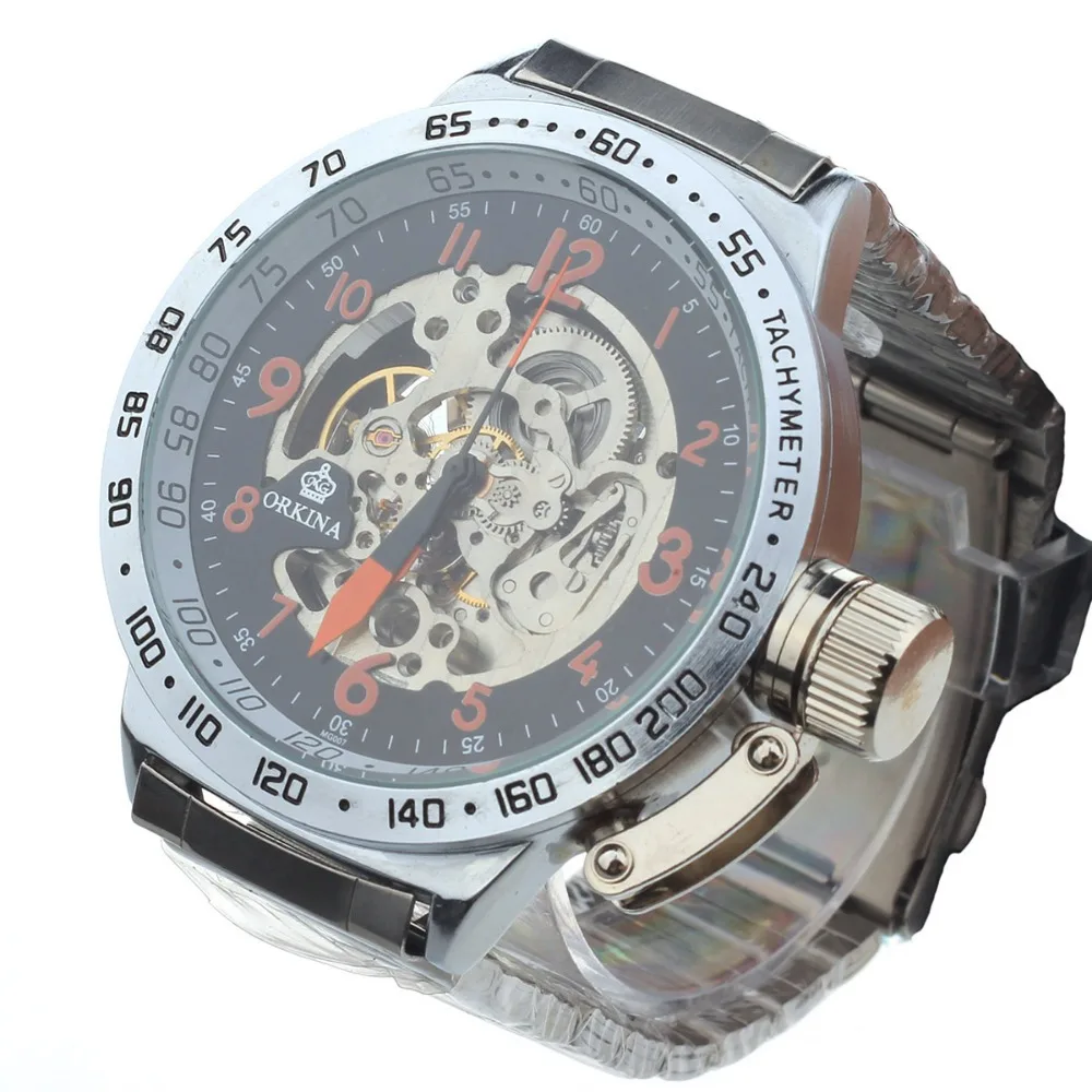 Brand Dress Watches For Men Russia New Big Size Tourbillion Automatic Self Winding Stainless Steel kinetic Fashion Hour | Наручные часы