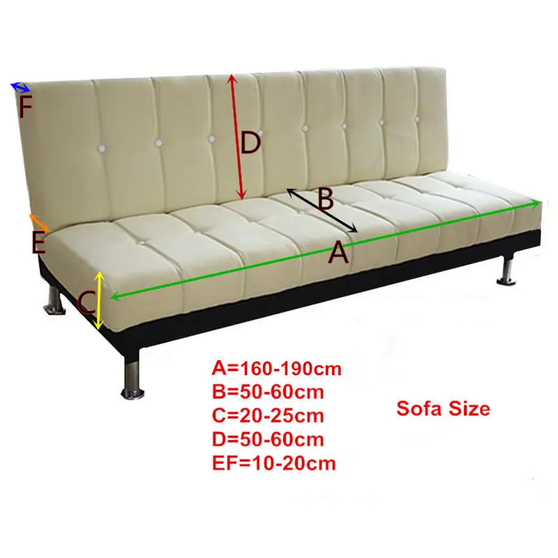 2018 Новый эластичный чехол для дивана гостиной без подлокотника универсальный
