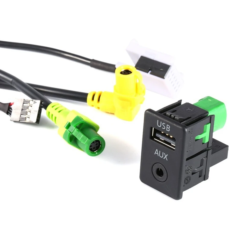 SITAILE RCD510 + 310 300 RNS315 AUX переключатель USB штекер кабеля подходит для VW MK6 Golf Jetta CC