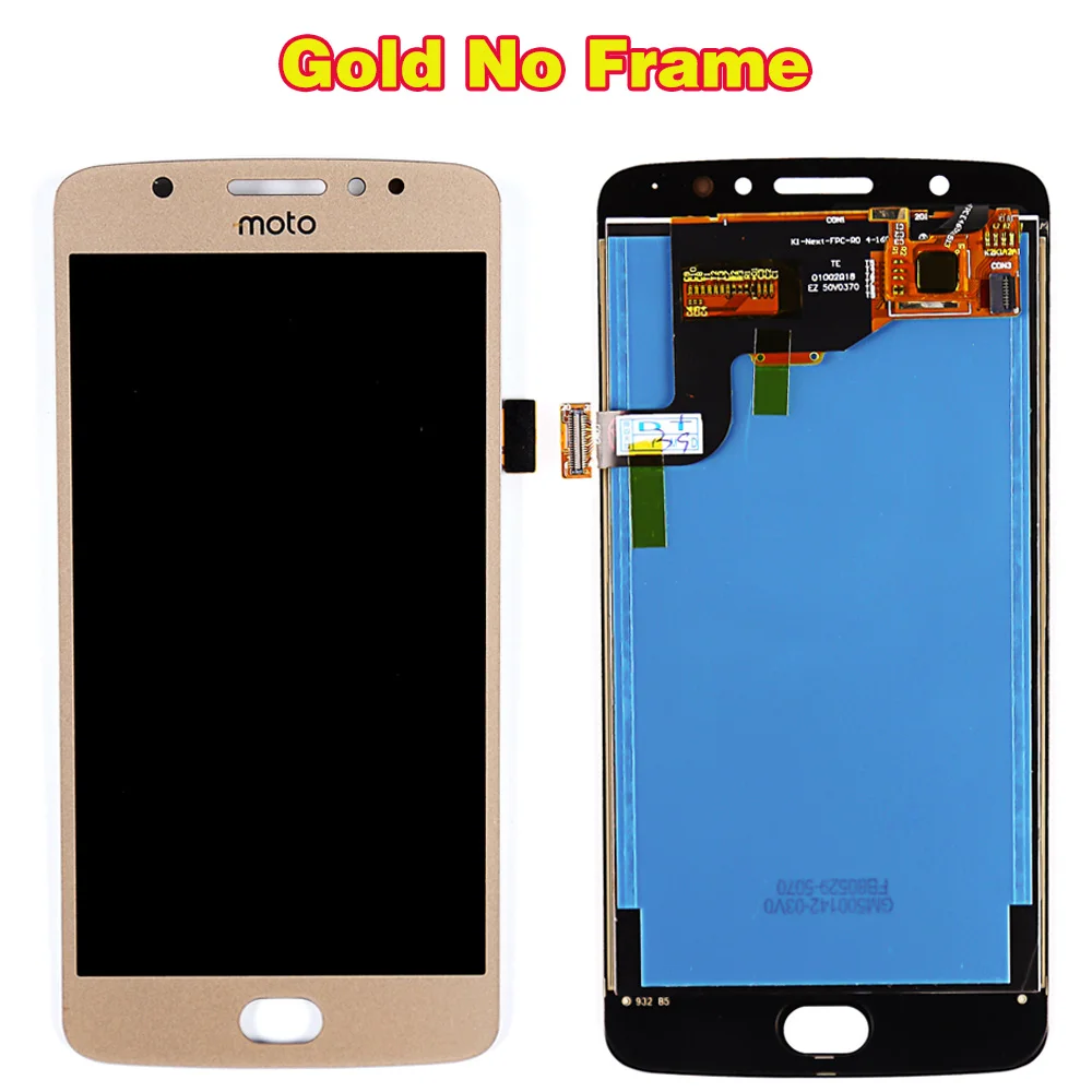 Motorola Moto E4 XT1766 XT1763 XT1762 XT1772 5,0 дюймовый ЖК-дисплей кодирующий преобразователь сенсорного экрана в сборе с бесплатными инструментами из закаленного стекла