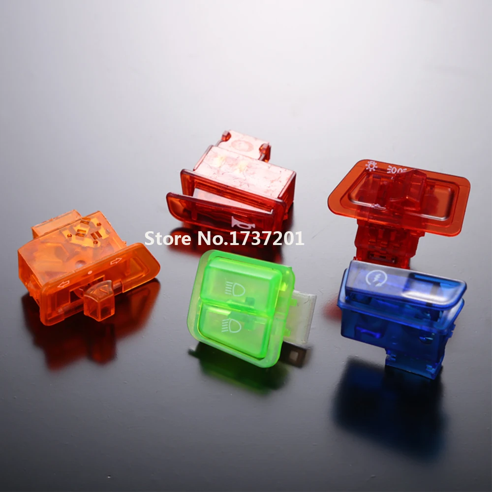 5 шт./лот цветной сигнал для мотоцикла диммер поворотный стартер одна кнопка
