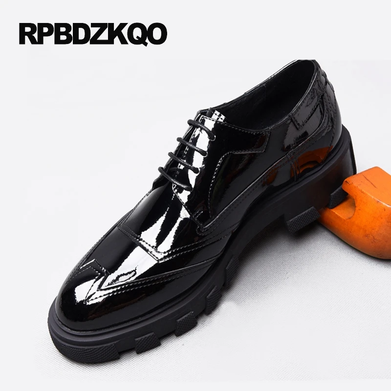 

Wedding Work Classic Formal Wingtip Business Party Men Rubber Sole Dress Shoes Flats Platform Hot Sale Fashion Stylish Spring