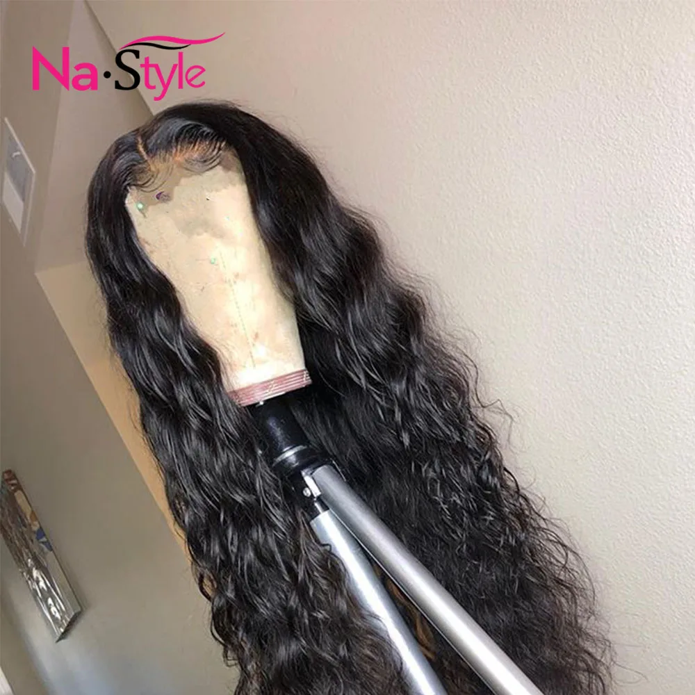 Deep Wave Wig Ponytail 360 Lace Frontal Pre Plucked With Baby Hair Curly Human Peruvian Virgin | Шиньоны и парики