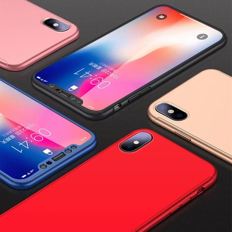 Роскошные Жесткий 360 полной защиты чехол для iPhone X 10 Телефонные Чехлы ультра