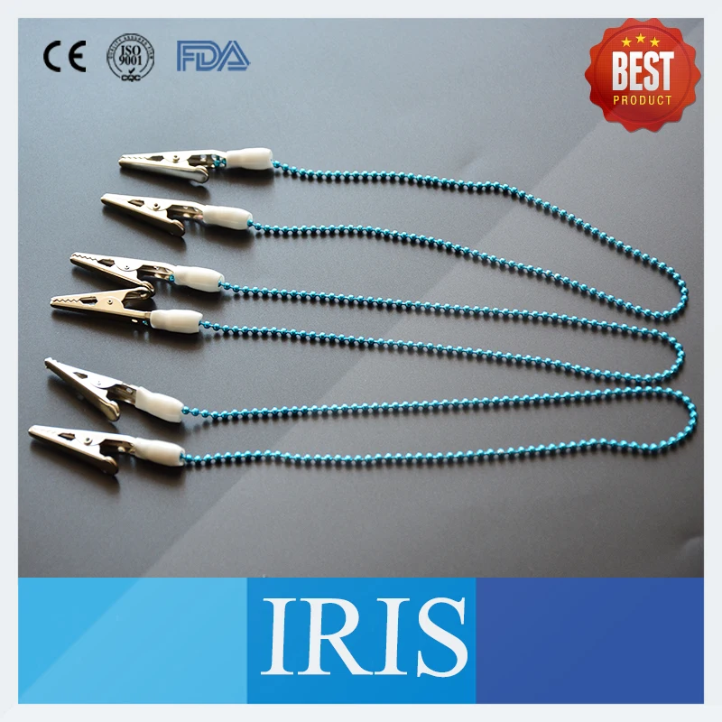 

50 Pieces Dental Bib Clip Napkin Holder Dental Chain Bib Tie Scarf Clip Accessory Dental Oral Hygiene Tools