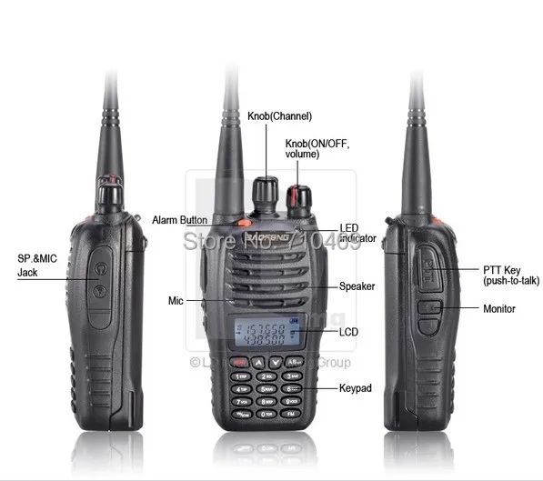 Бесплатная доставка DHL + 2 шт./лот baofeng uv b5 ручной двухдиапазонный uhf vhf радиостанция