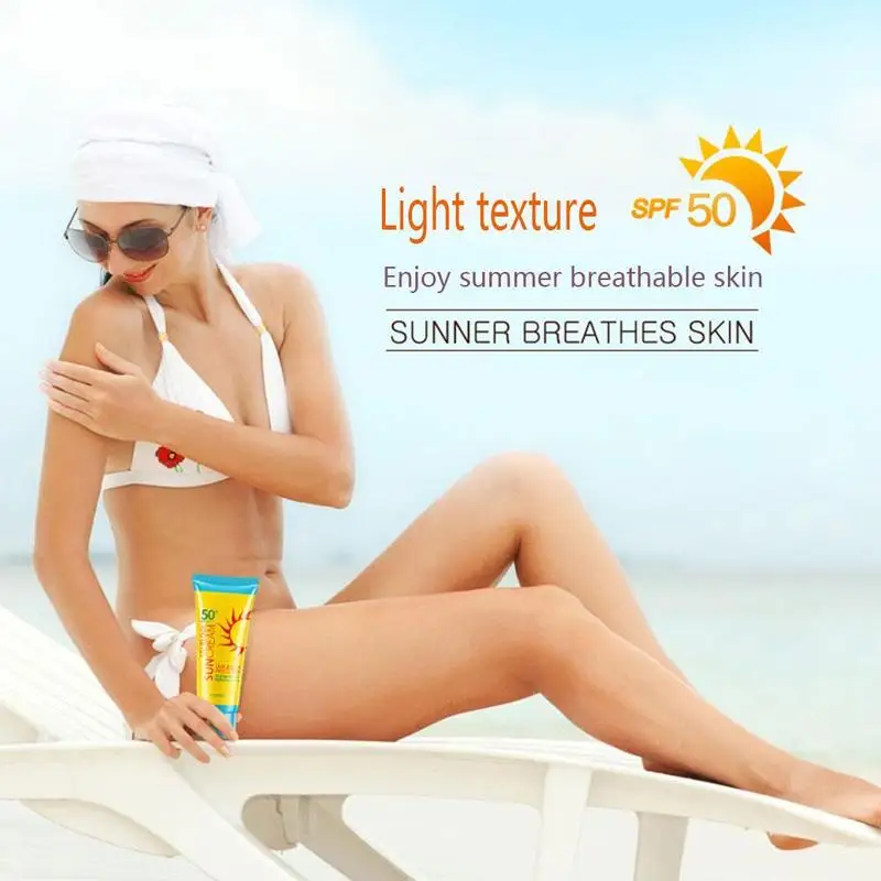 Солнцезащитный крем для лица SPF50+ изолирующий крем для лица, отбеливающий УФ солнцезащитный крем для тела, Солнцезащитный консилер, Прямая поставка
