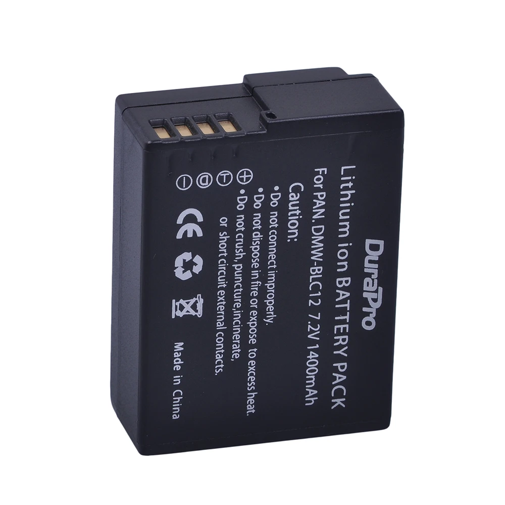 DuraPro 2 предмета DMW-BLC12 ДМВ BLC12 DMWBLC12 Батарея для цифрового фотоаппарата Panasonic DMW-BLC12E DMW-BLC12PP FZ200 FZ1000 DMC-G5 DMC-G6 GH2 V-LUX4 G5