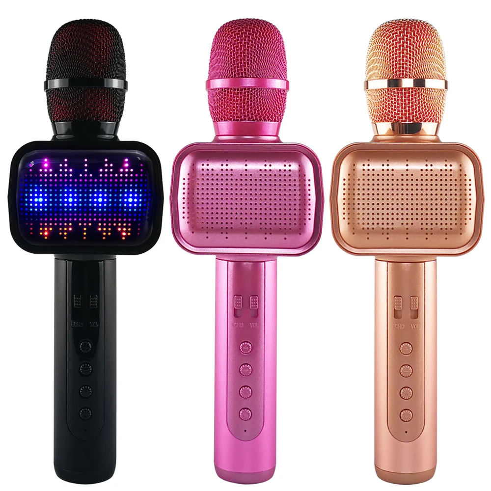 Беспроводной Bluetooth караоке микрофон динамик дома КТВ музыкальный плеер ручной с