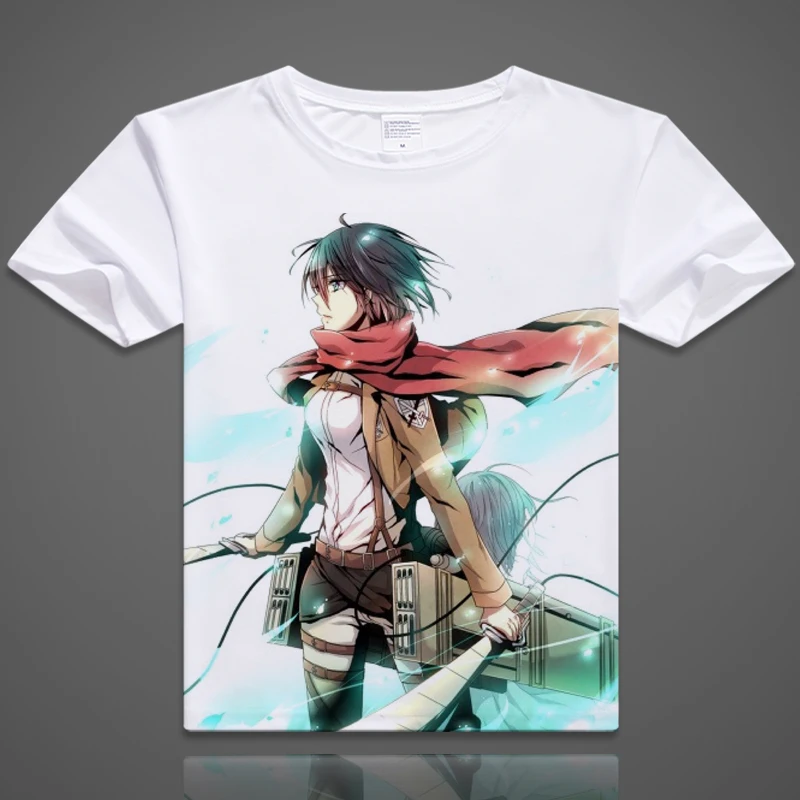 Футболка с короткими рукавами из японского аниме атака на Титанов|attack on titan t-shirt|t