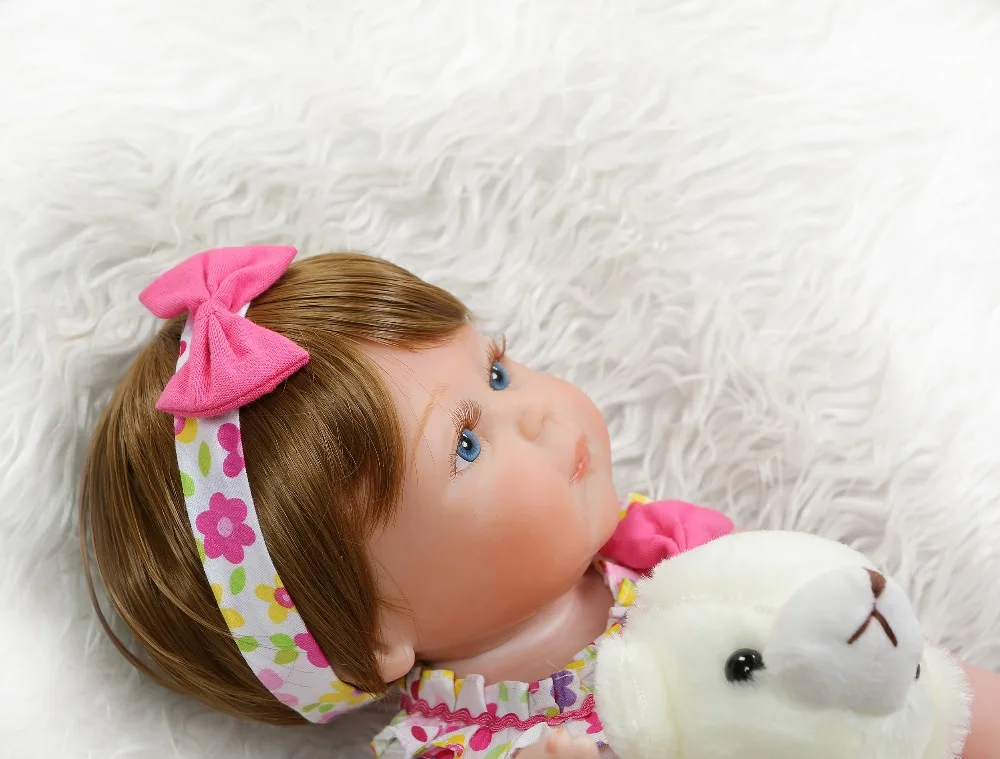 NPK 48 см bebe Кукла reborn Девочка Малыш полное тело силиконовая Ванна игрушка ручная детальная пайка Пинки вид