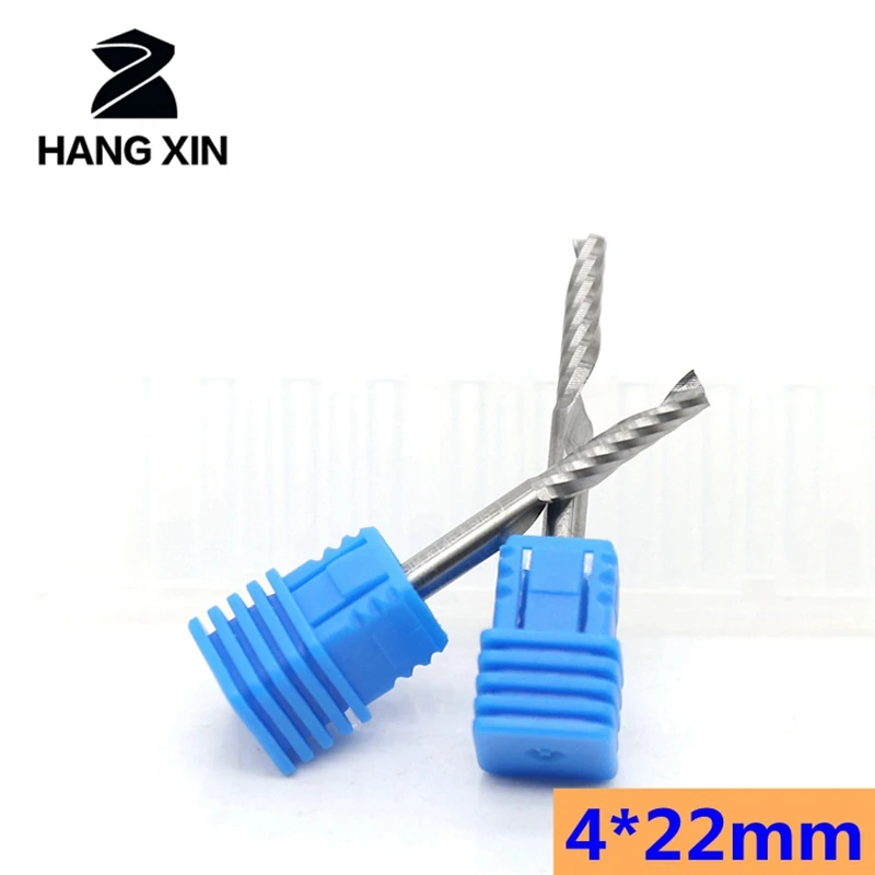 HANGXIN4mm * 22mm CED Одиночная флейта бит Карбид гравировальные резаки инструменты для