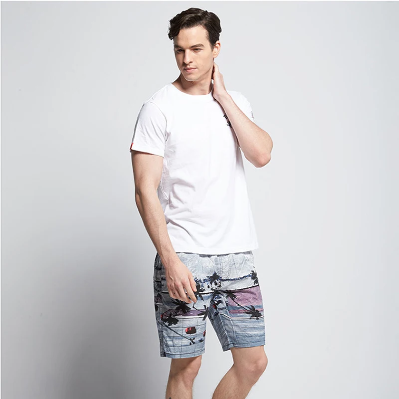 

New Summer Fashion Men Beach Shorts Quick Dry Boardshorts Bermuda Leisure Shorts 2 colors L-3XL Drop Shipping ABZ194