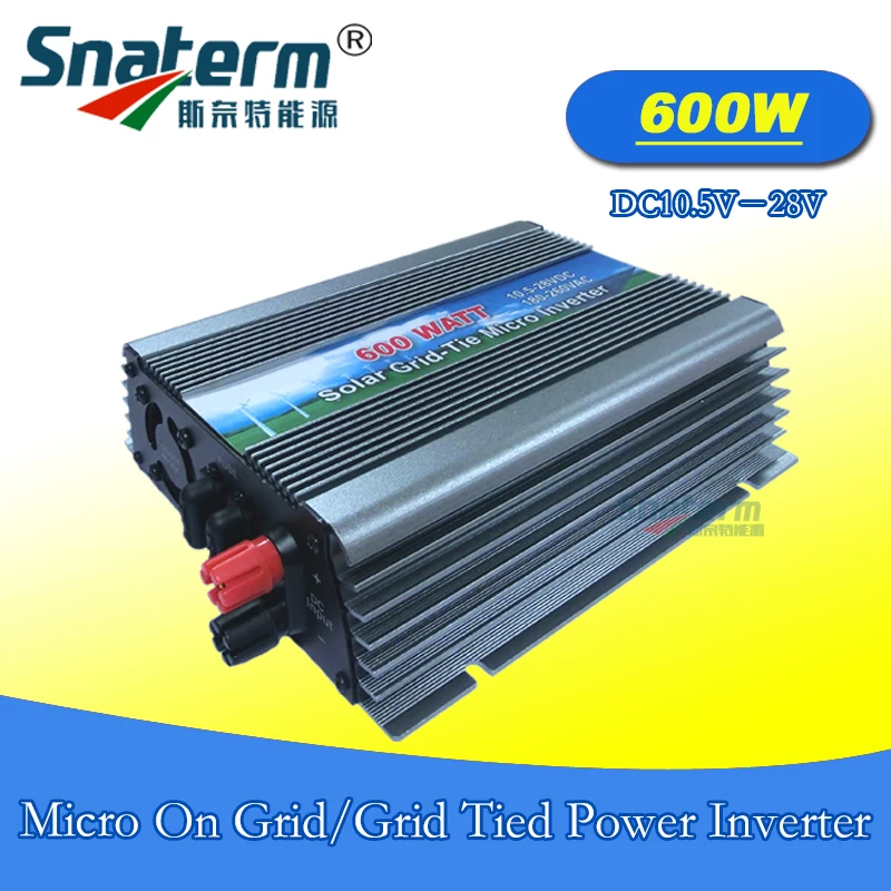 600 Вт MPPT микро на сетке инвертор постоянного тока 10 5 28 в к AC 220 В AC110V 50 Гц 60 Чистая