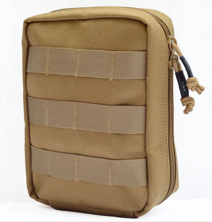 TAN Военная MOLLE медицинская сумка EMT Военная охотничья сумка для выживания Аптечка Травма Комплект из двойного слоя Cordura 1000D нейлон - Цвет: TAN