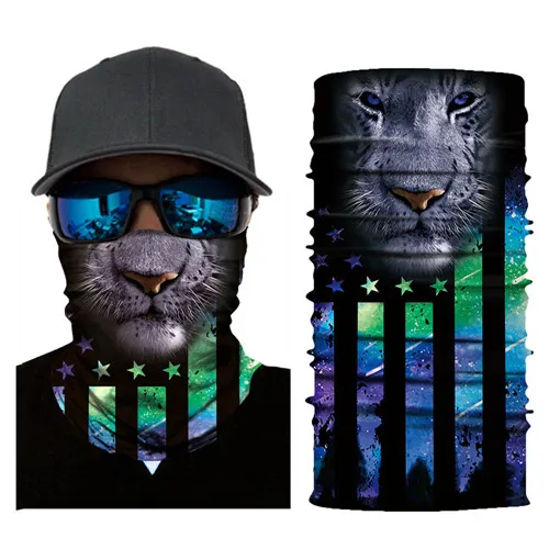 Новое поступление 3D животных уличные Лыжные маски велосипед Cyling Beanies маска для лица зима теплый ветер пробка лицо шапки для велосипеда - Цвет: D