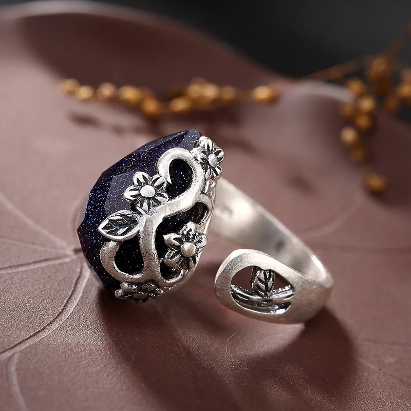 Anel Feminino Time-limited Women Carnelian 2019 New S990 Fine Plum Hollow-out Pomegranate Female Ring Wholesale Matte Openings | Украшения