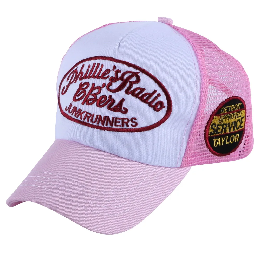 boy girl fashion summer cap cotton embroidery solid pink red black casual children mesh baseball caps hat kids child snapback | Аксессуары