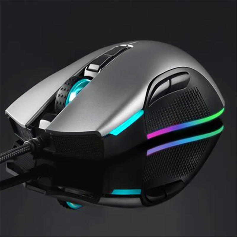 Motospeed V70 RGB подсветкой компьютерная Проводная игровая мышь 12000 Точек на дюйм 7