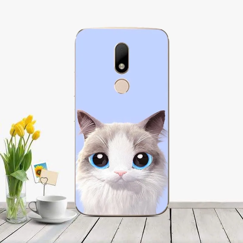 J18 Мягкий силиконовый чехол для Motorola Moto M XT1662 XT1663 розовый чехол с милыми животными чехол с принтом для Moto M задняя крышка Capas Fundas - Цвет: J18