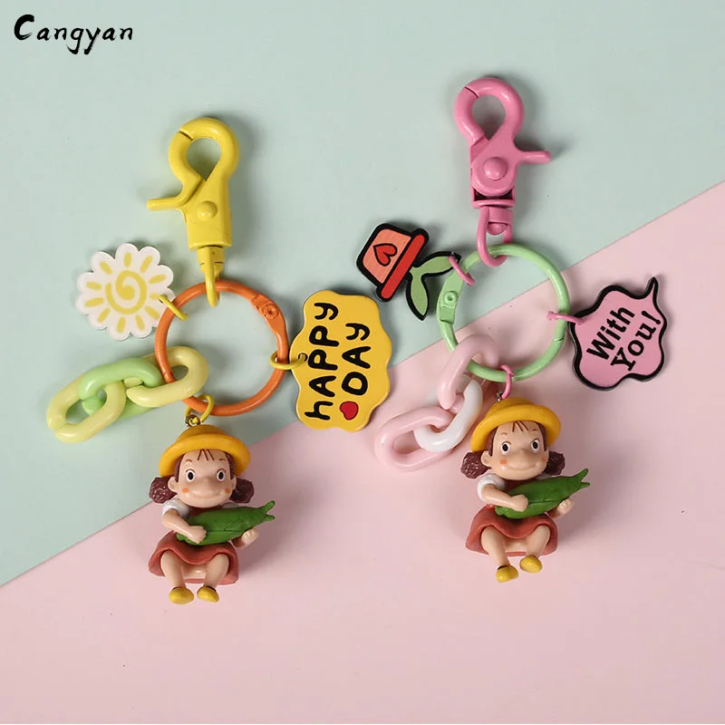 Упаковка кукла кукуруза брелок милый мультфильм креативный аниме Meimei кольцо для