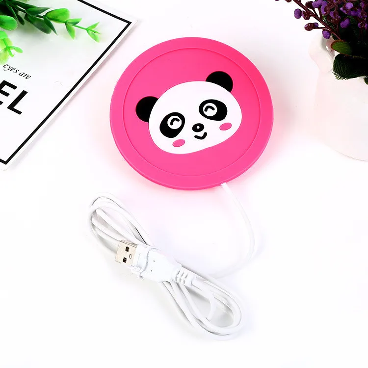 Стильная футболка с изображением персонажей видеоигр 5В USB грелка силиконовый тепла в солнечном нагревателе для молока Чай Кофе Кружка Горячие напитки чашка коврик, кухонные инструменты обогреватель