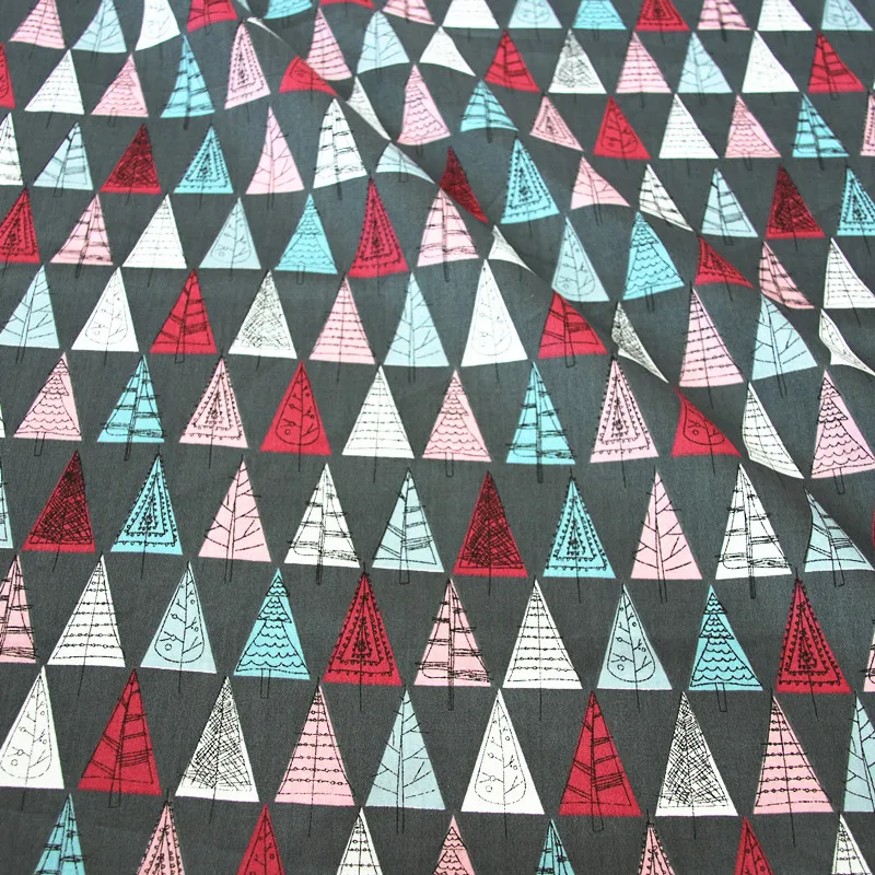 4 цвета дерева 100% хлопок саржевая ткань по метру для шитья стеганое платье