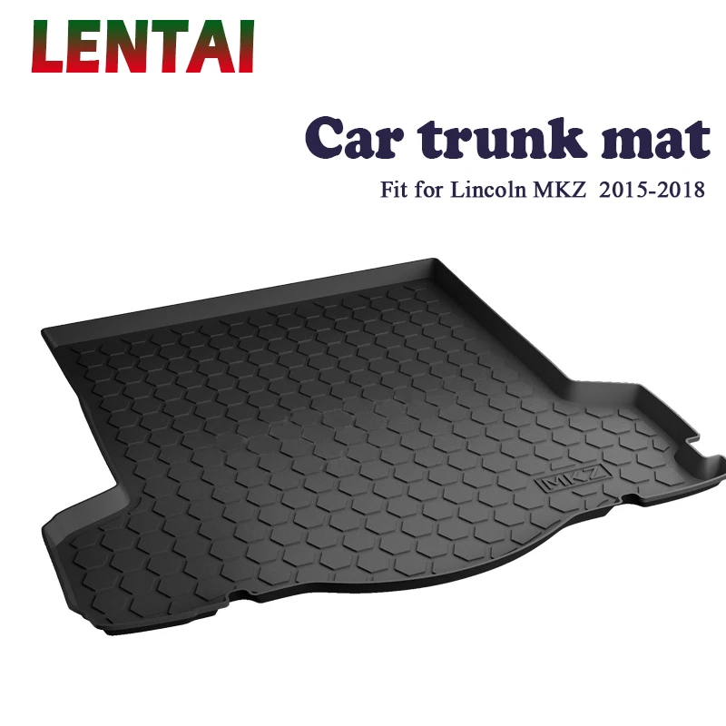 EALEN 1PC rear trunk Cargo mat For Lincoln MKZ 2015 2016 2017 2018 Boot Liner Tray Styling Waterproof Anti-slip mat Accessories