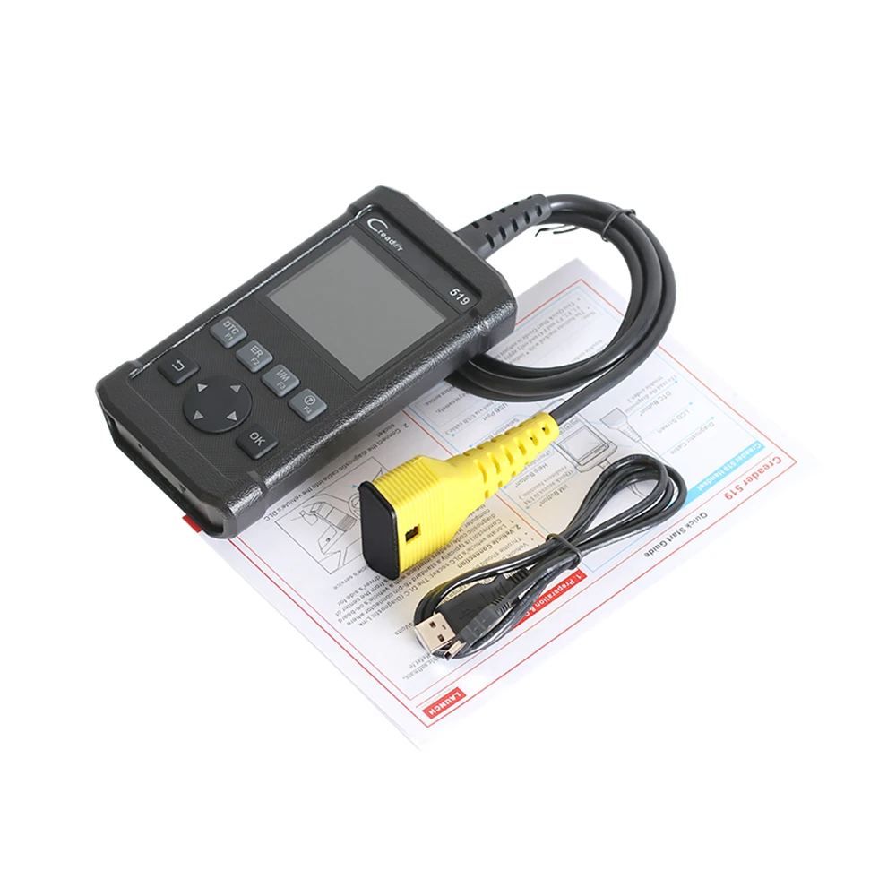 Launch Creader 519 считыватель кодов Сканер полный OBDII/EOBD функция CR519 такой же как Creader 5001 AL519 диагностический инструмент