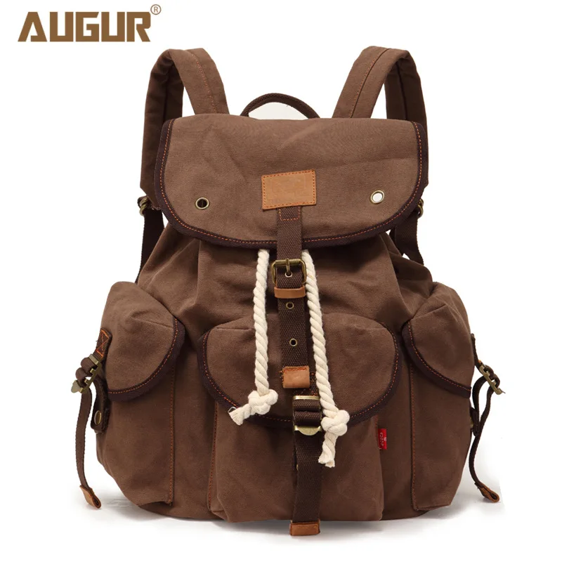 Рюкзак для мужчин и женщин винтажный холщовый рюкзак школьная сумка мужские