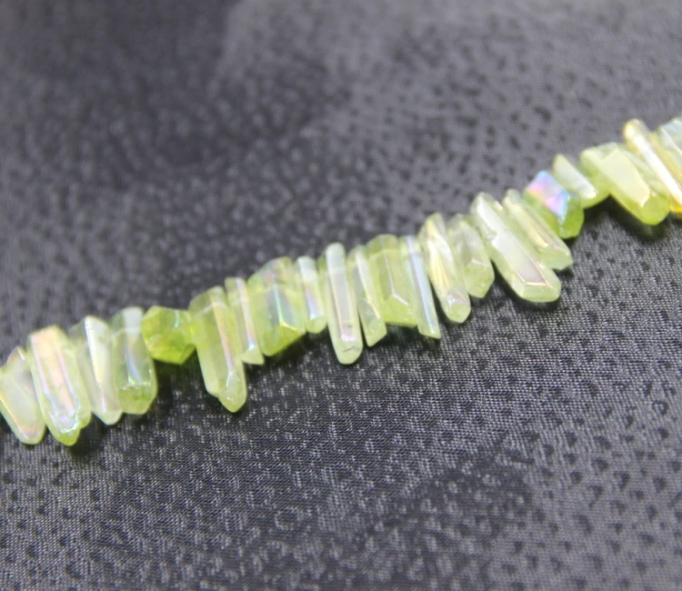 Приблизительно 70 шт./нитка зеленые кристаллы AB Искусственный драгоценный камень