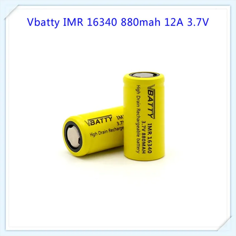 Аккумулятор Vbatty 16340 большой емкости для 880mAh 3 7 V с большим запасом (1 шт.)|battery for|battery