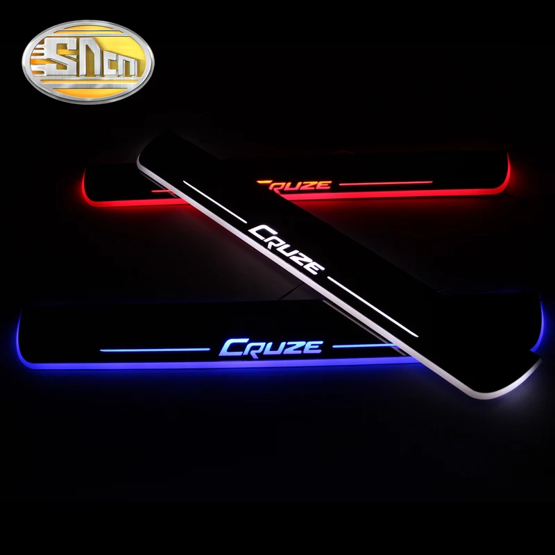 SNCN Автомобильный светодиодный дверной порог для Chevrolet Cruze 2011 2012 2013 ультра тонкий