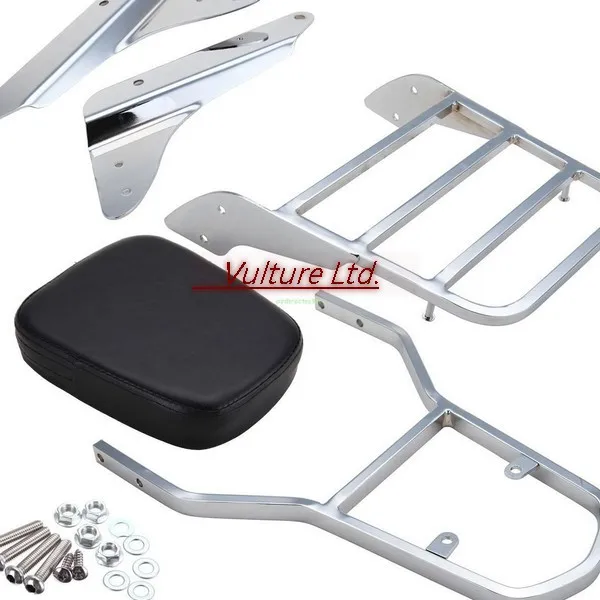 Стойка для чемодана Sissy с хромированной спинкой Honda Shadow Vlx 600 1999 2007|honda shadow sissy bar|bar