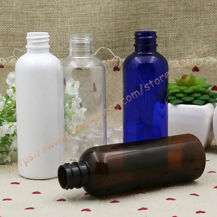 100 мл Красивая цветная ПЭТ бутылка с пластиковым кольцом + крышка пипеткой для