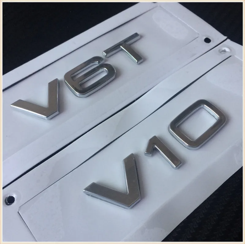 

Микс 50 шт. Высокое качество ABS Sline V6T V8T V10 V12 украшение для багажника бокового кузова автомобиля эмблема наклейка надпись значок