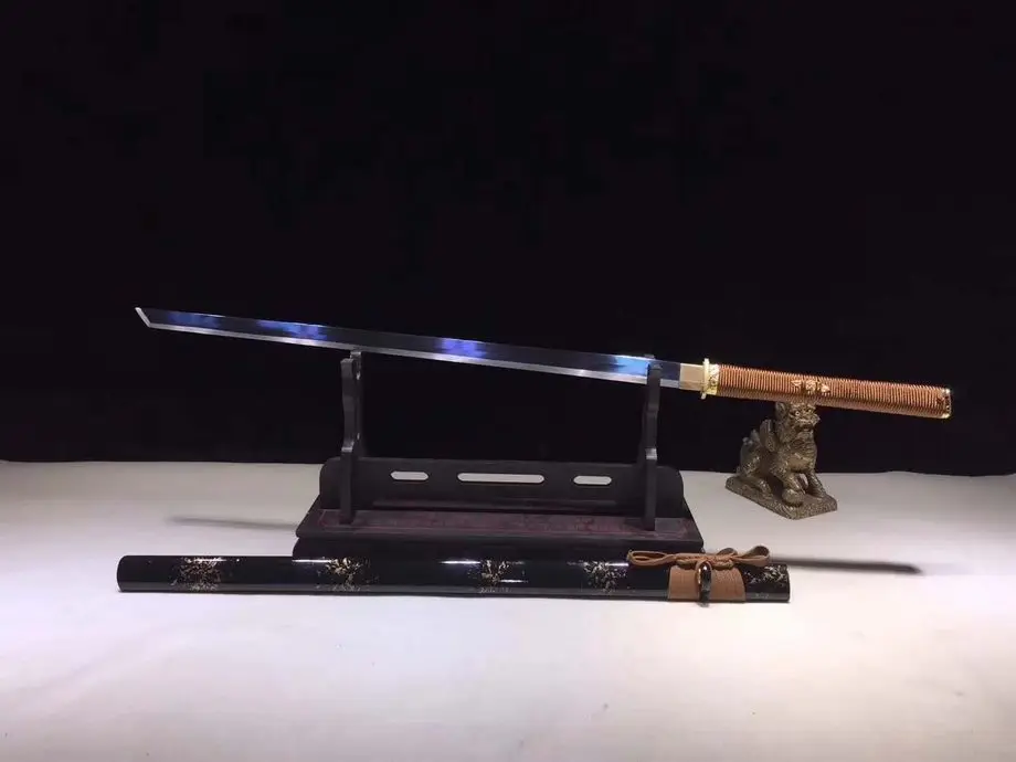 Handmade Chinese Wushu Sword KungFu Tang Jian Sharp High Manganese Steel Blade Full Can Be Cut Bamboo |