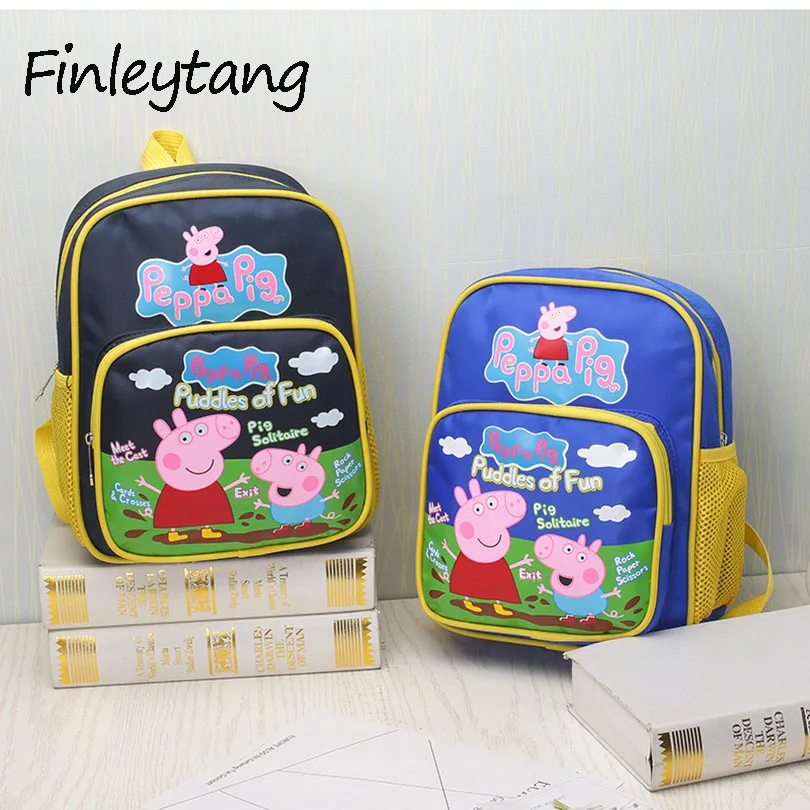 Мультфильм поросенок Peggy Сумки-холсты Начальная Школа сумка Для мужчин и детей