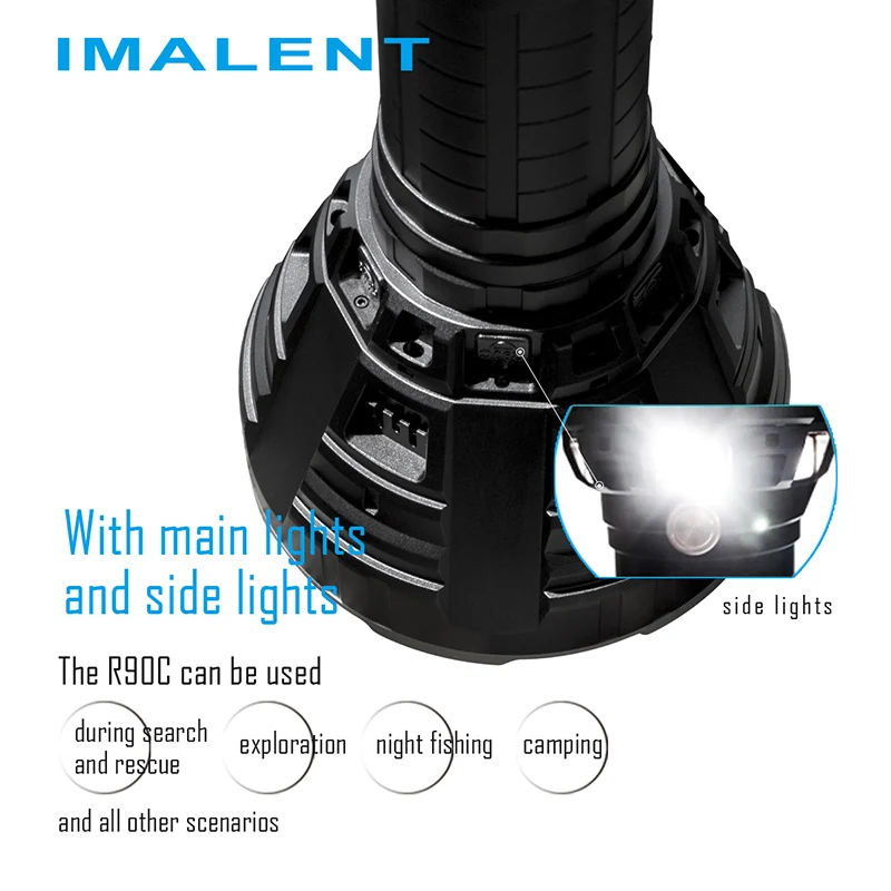 IMALENT R90C мощный светодиодный фонарик 20000 люмен ультра длинный диапазон 1679 м