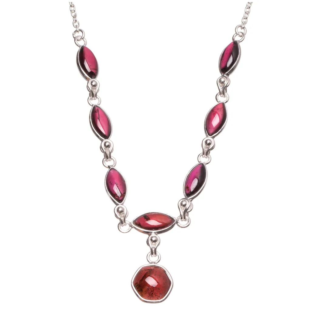 Natural Amethyst Handmade Boho 925 Sterling Silver Y-Shaped Necklace 17&quot S3490 | Украшения и аксессуары