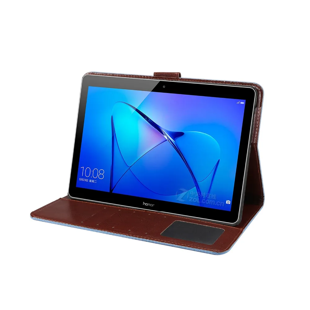 Джинсовый умный кожаный чехол книжка с подставкой для Huawei MediaPad T3 10 AGS W09 L09