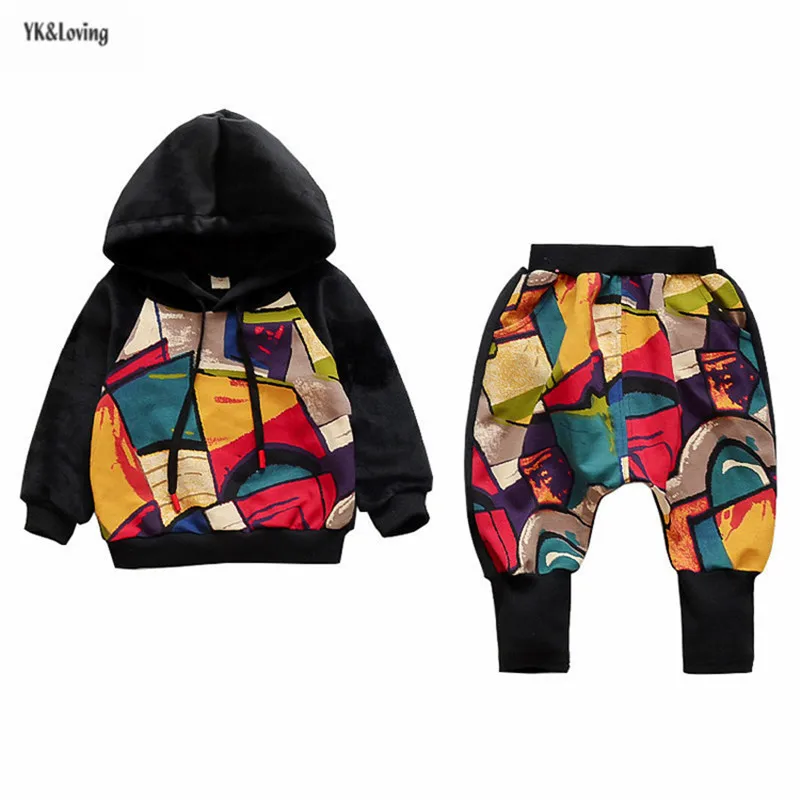 Children Clothing Set Velvet Boys Clothes Party Show Fashion Dancing Costumes Kids Tops and Pants Black Color | Детская одежда и