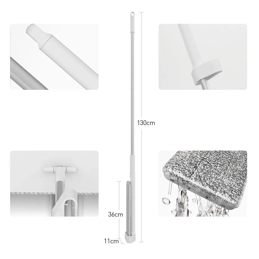 360 градусов вращающаяся Волшебная Швабра двойного назначения напольная плоская