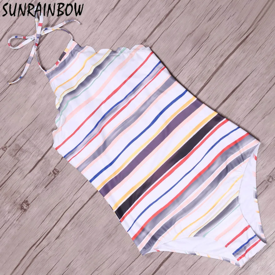 SUNRAINBOW Новое поступление 2019 года пикантные одна деталь купальник женский с