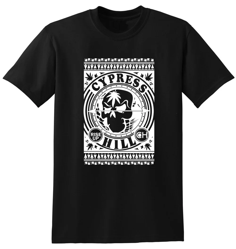 Лето мужская мода футболки кипарис хилл посадкой до кружили печатной графики