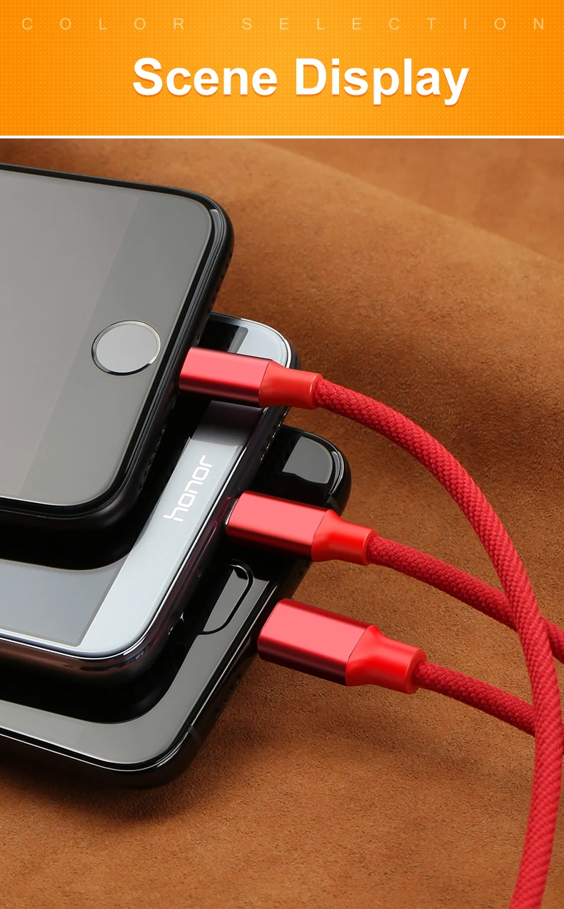 GUSGU 3 в 1 USB кабель для iPhone 5 SE 6 7 8 X type C кабель для быстрой зарядки для Xiaomi huawei MacBook Micro дата кабель для Android