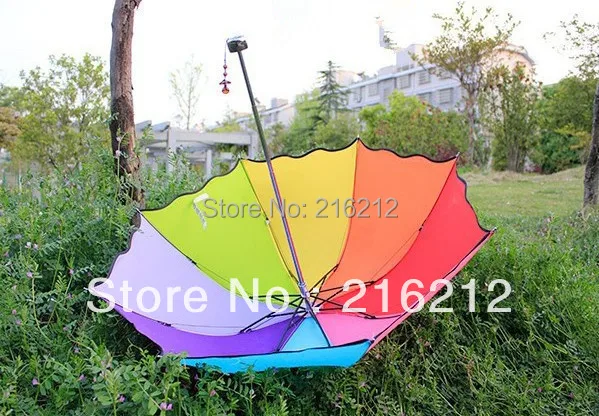 

Hot selling rainbow umbrella water sun umbrella free shipping