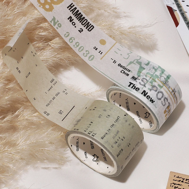 30 мм * 7 м Ретро пэчворк пестрые Васи клейкие наклейки Скрапбукинг DIY винтажные