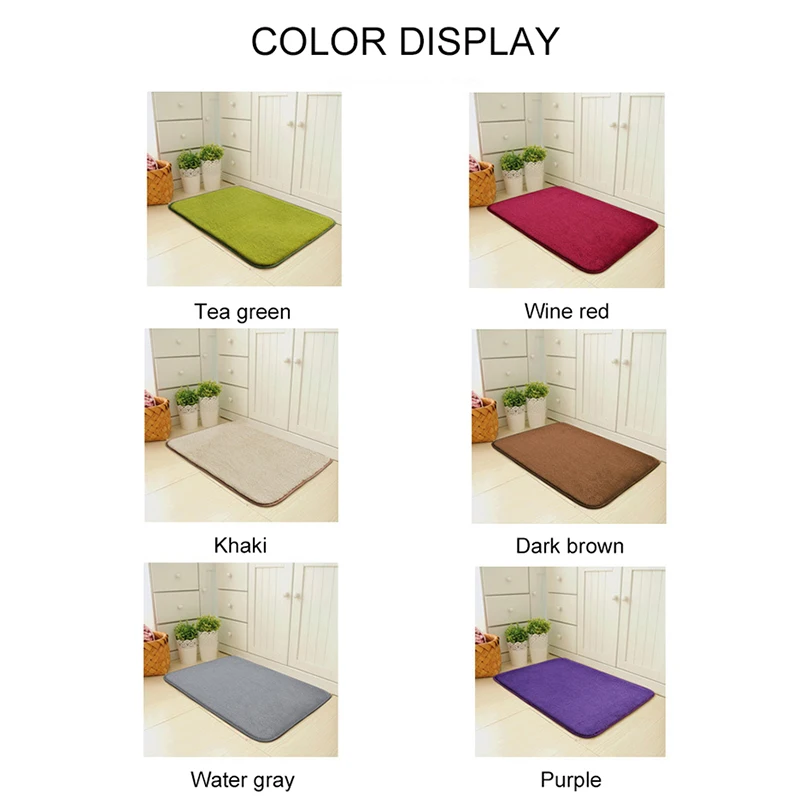 Новый нескользящий коврик для двери мягкий ковер ванная комната абсорбирующий