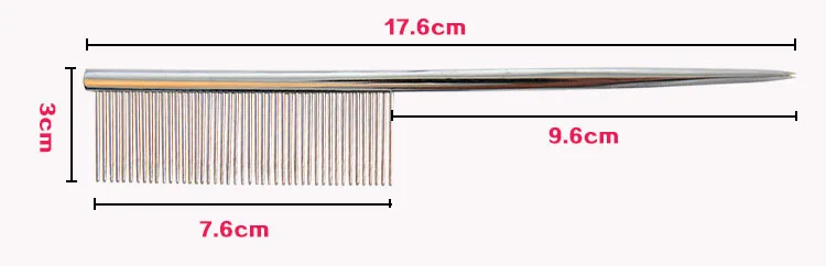 Милый Нержавеющая сталь питомцы расческа гребень для кошек собак Бесплатная